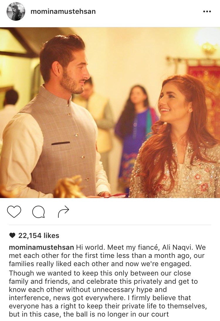 Momina Mustehsan Instagram 