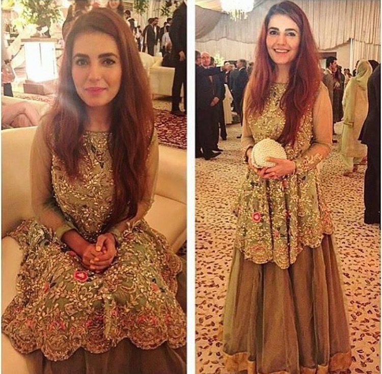 Momina Mustehsan engagement dress Elan full picture