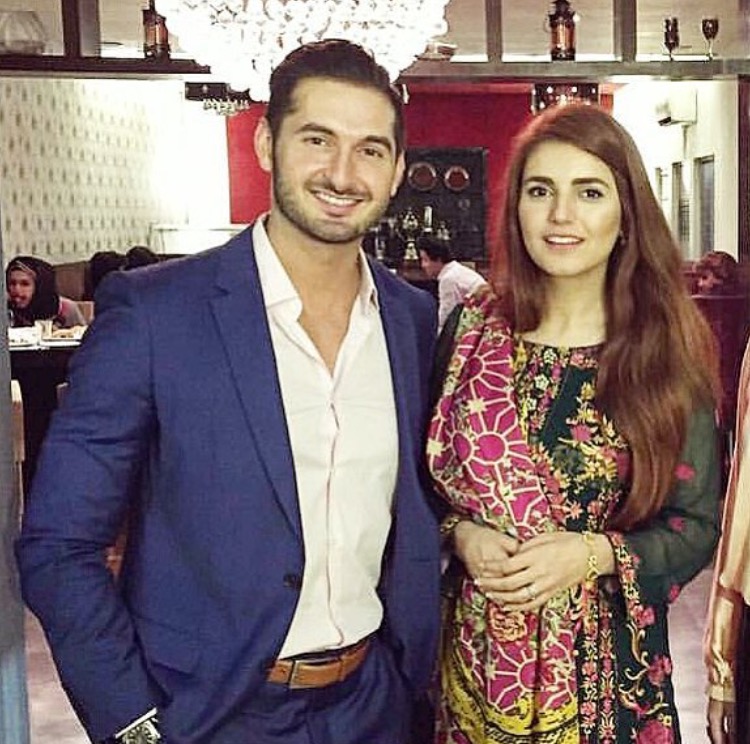 Momina Mustehsan with her fiancée Ali Naqvi