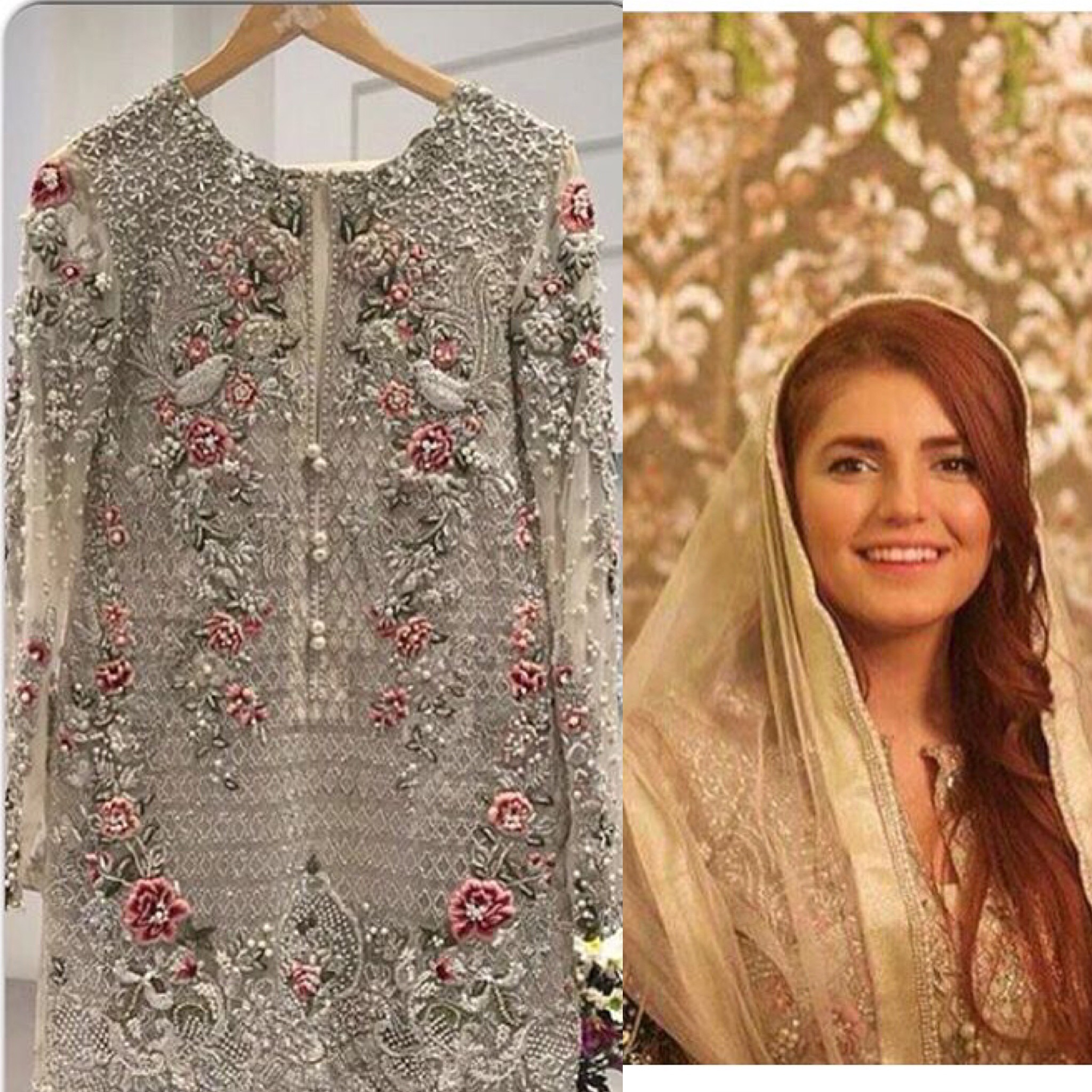 Momina Mustehsan wears Elan on her engagement 